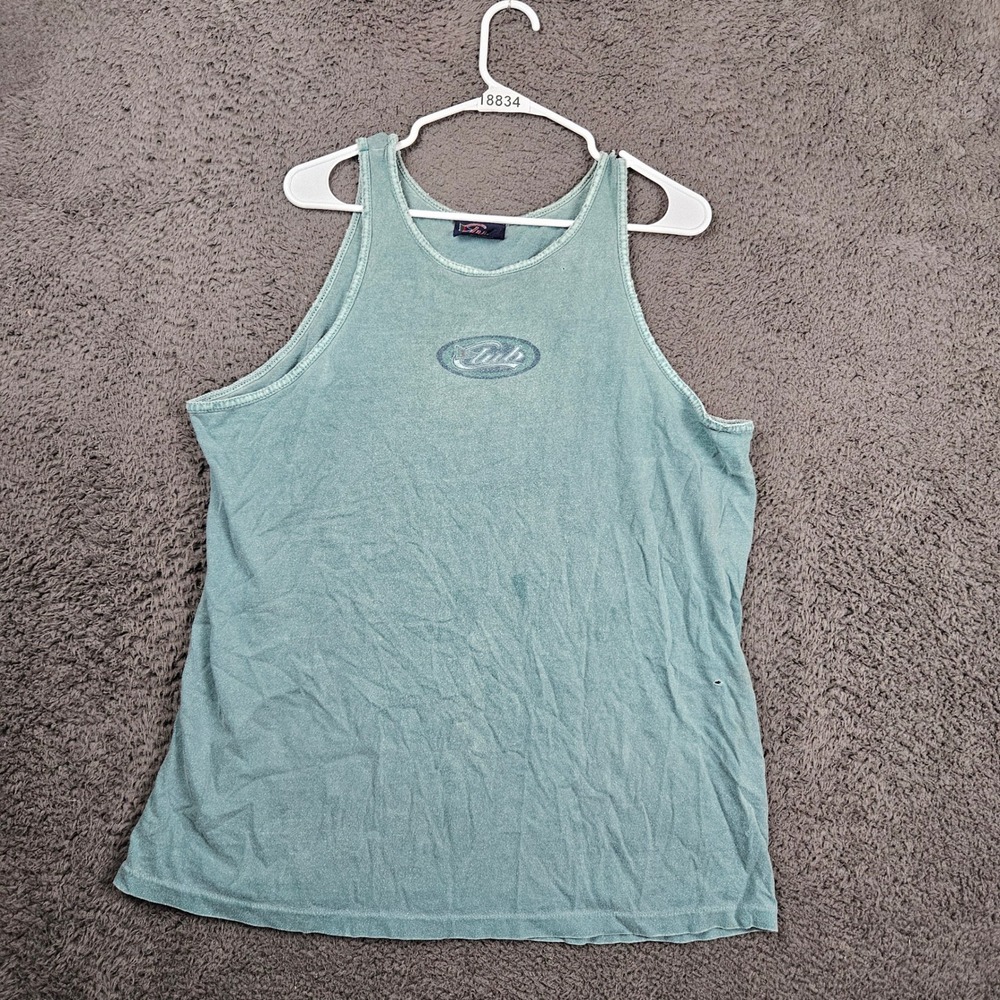 Club Sportswear Vintage Men's Teal Tank Top Size‎ L Cotton